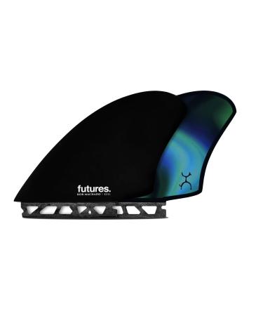 Future Fins Machado Keel Twin Fin Set Black-Swirl