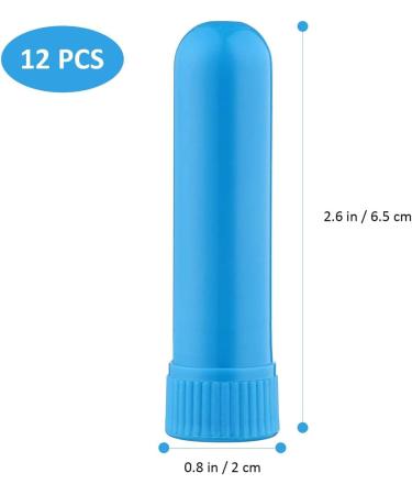 MAONITAY 12 PCs Refillable Essential Oil Tubes - Aromatherapy Inhalator Stick Set in 6 Colors - Buy Online on GoSupps.com