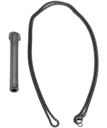 Breathing Exercises Necklace Increase Lung Volume Stress Relief Mindful Necklace for Daily Wear (Black) - Buy Online on GoSupps.com