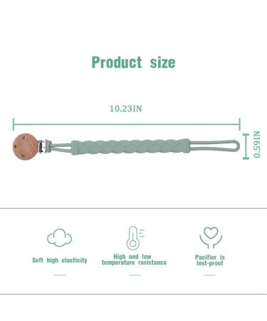 Premium Silicone Pacifier Chain Set - 2 Pack for Boys & Girls | Durable Soft & Flexible Pacifier Clips to Keep Pacifier Clean - Buy Online on GoSupps.com