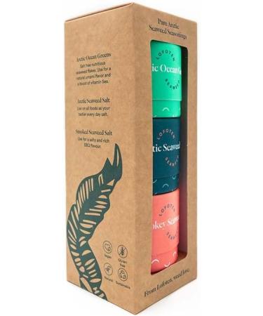 Lofoten Seaweed Seaweed & Salt Seasoning Arctic Norway 3 Box Gift Pack and Gluten-Free Vegan Sampler - Buy Online on GoSupps.com