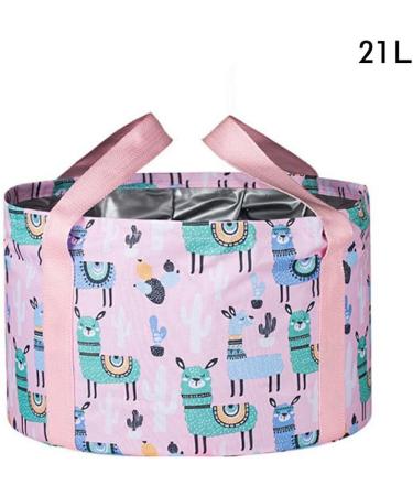 Foldable Waterproof Foot Bath Basin - Portable Feet Spa for Travel & Camping - Pink Wash Basin - Buy Online on GoSupps.com