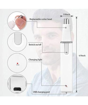 Nose and Ear Hair Trimmer Kit for Men - Portable Razor for Travel Home & Office - Black - Buy Online on GoSupps.com