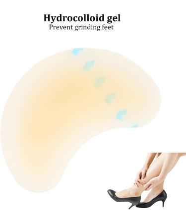 Hydrocolloid Gel Blister Bandages - Corn Stickers for Foot Care | Blister Prevention Pads - 42x62mm Half Moon Shape - Buy Online on GoSupps.com