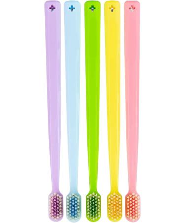 Soft Toothbrush for Sensitive Teeth & Gums - Ultra Fine Bristles - 5 Pack | International Shipping Available - Buy Online on GoSupps.com