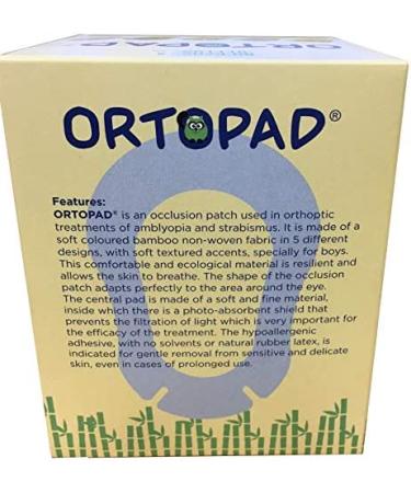 Ortopad Soft Bamboo Boys Eye Patches 50/Box - Regular Size 4+ yrs - Textured Accents - Buy Online on GoSupps.com