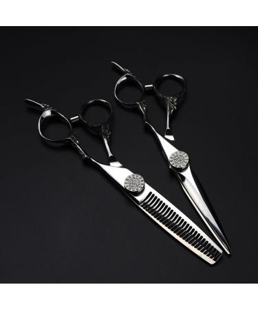 6 Inch Professional Hair Cutting Scissors Set - Upscale Thinning Shears for Barbers & Stylists | International Shipping Available - Buy Online on GoSupps.com