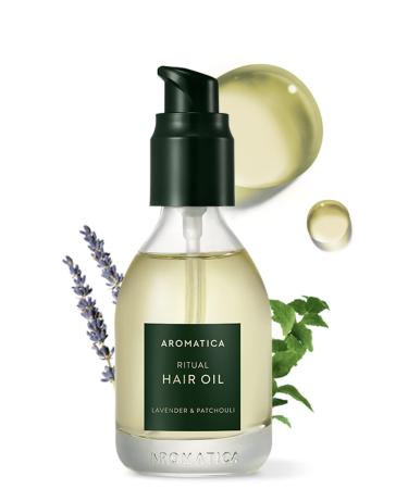 AROMATICA Ritual Hair Oil Lavender & Patchouli 50ml / 1.6 fl. oz. Nourishing Hair Oil for Dry and Damaged Hair  Silicone Free  No Artificial Fragrance Added - Buy Online on GoSupps.com