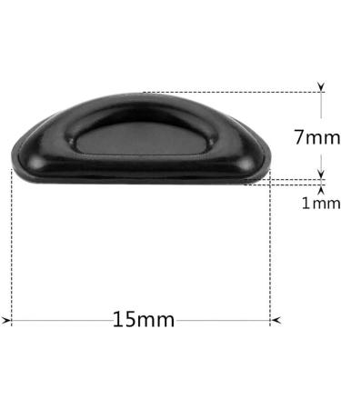JIHUOO 20 Pairs Self-Adhesive Silicone Nose Pads for Glasses & Sunglasses - Black Eyeglass Comfort & Support - Buy Online on GoSupps.com