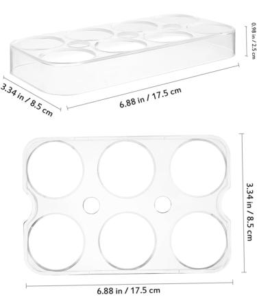 RORPOIR 2pcs Fridge Eggs Egg Holder Refrigerator Kitchen Egg Holder Egg Racks Egg Tray Storage Box No Cover - Buy Online on GoSupps.com