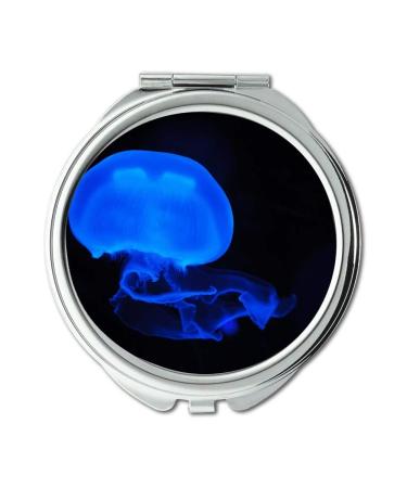 Mirror Compact Mirror animal blue dark pocket mirror portable mirror