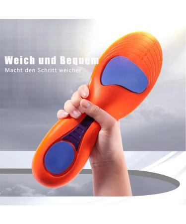 Norelie Orthopedic Insoles for Plantar Fasciitis - Vaulted Support Comfortable Fit (Yellow Size 43-44) - Shop Internationally! - Buy Online on GoSupps.com
