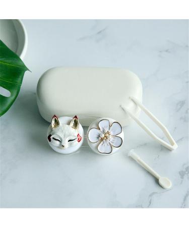 Cute Animal Contact Lens Case - Black Bunny Design | High Quality Etui for Contacts | Cartoon Lenses Storage Container - Buy Online on GoSupps.com