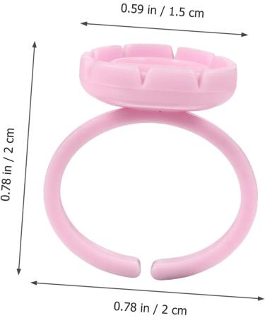 Mikikit Anneaux Support Pigment Maquillage Taille R glable Plastique Rose Pour Extension De Cils Professionnel Et Application Pr cise (100 Pi ces) - Buy Online on GoSupps.com