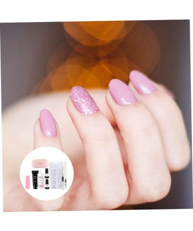 PLAFOPE 1 Set Pieces Manicure Tools Set Nail Art Tools Nail Supplies Kit Nail Extension Cream Poly Extension Kit Nail Decorating Nail Art Gel Nail Kits Nail Extension Tips Nail Gel Plastic 17.8x1.5cm As Shown - Buy Online on GoSupps.com