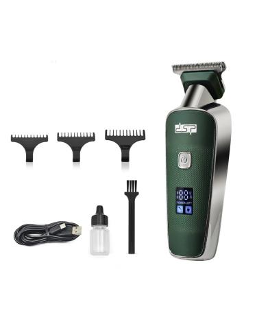 Barber Electric Hair Clipper Home Digital Display Charging Multifunctional Carving Shaving 135mm Gray 135mm Gray