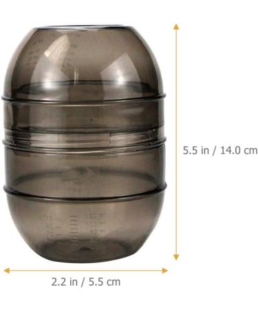 SOLUSTRE Hair Dyeing Shaker Bowl with Measuring Scale - Salon Tint Bowl for Hairdresser and Barber - Grey - Buy Online on GoSupps.com