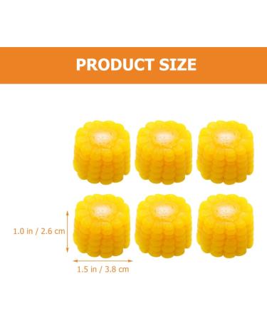 Alipis 18 Pcs Simulated Vegetables Mini Slice Mini Corns Slice Baby Formula Dispenser Corn Stalks Fake Corns Props Mini Decor Display Props Kitchen Decor Fake Lettuce Model Broccoli Pvc Yellowx3pcs 3.8x3.8cmx3pcs - Buy Online on GoSupps.com