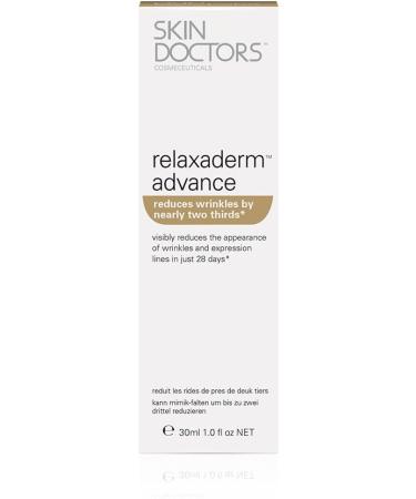 Skin Doctors Relaxaderm Advance helps reduce the appearance of wrinkles expression lines and lifts plumps smooths the skin contains Hyaluronic Acid 30ml - Buy Online on GoSupps.com
