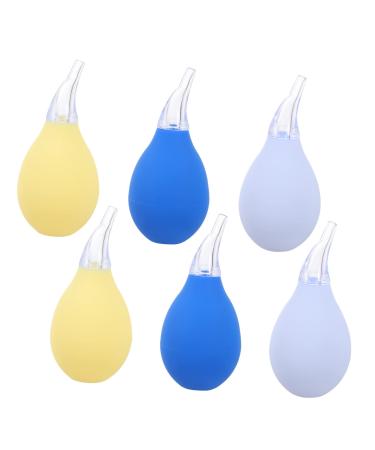 ULTECHNOVO 6pcs Nasal Aspirator Baby Nasal Sucker Newborn Nasal Aspirator Baby Nose Manual Nose Cleaner Snot Cleaner Nose Suction Manual Silica Gel Snot Device Infant Nasal Aspirator