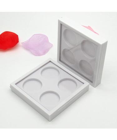 FOMIYES 4 Pcs 4 White Eyeshadow Cosmetic Sample Containers Lipstick Case Eye Shadow Box Make up Empty Box 1 count (Pack of 1) Whitex2pcs - Buy Online on GoSupps.com