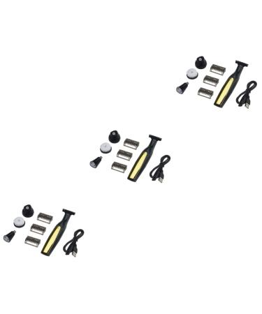 Angoily 3 sets of nasal hair trimmers men trimmer dog trimmer chipper professional electrorasiser for men comfortable electric shaver man shave load -free steel