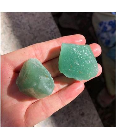 for raw Crystals Minerals Gemstone Natural Green Rough Stone for Home Decoration 100g 30-50mm - Buy Online on GoSupps.com