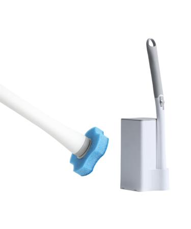 YUKORT Disposable Toilet Bowl Cleaning System with 60 Toilet Brush Refills 3-Scent Mix White One Size One Size White