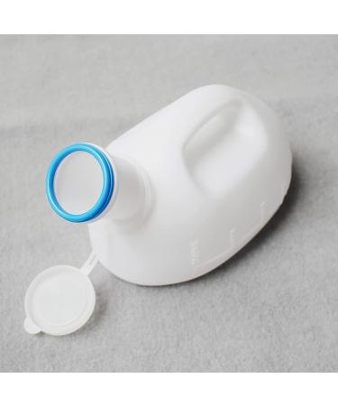 2000ML Portable Urinal- Plastic Male Urine Bottle Collector for Camping Car Travel Toilet White Happy - Buy Online on GoSupps.com