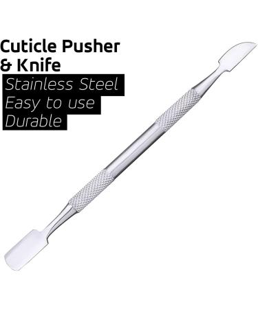Haryali London Cuticle Pusher - Steady Grip Cuticle Pusher Tool 6 inches - Knife End Cuticle Trimmer and Pusher for Safe and Precise Cuticle Removal - Unisex - Buy Online on GoSupps.com