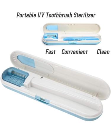 Toothbrush Cleaner & Sterilizer - Antibacterial Toothbrush Holder for Effective Protection (Blue) - Buy Online on GoSupps.com