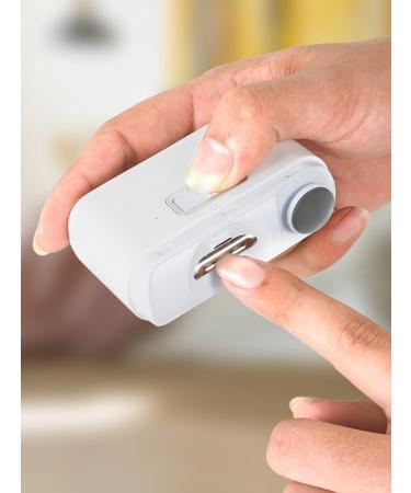 Electric Nail Clipper with Light 500mAh Rechargeable Automatic Nail Clipper with Nail Scraps Storage 2 Speed Low Noise Electric Nail Cutter Safety Automatic Nails Blanking Sanding for Adult - Buy Online on GoSupps.com