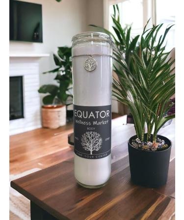 Tree of Life Centering Candle - Enhance Meditation Yoga & Ambiance | Equator Wellness Market - Promotes Health Vitality & Balance - Buy Online on GoSupps.com
