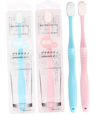 Mobestech 6 Pc Extra Soft Travel Toothbrush Set - Sensitive Micro Soft Bristle Toothbrush for Gentle Gum Care - Ideal for Adults - Japan Quality - Buy Online on GoSupps.com