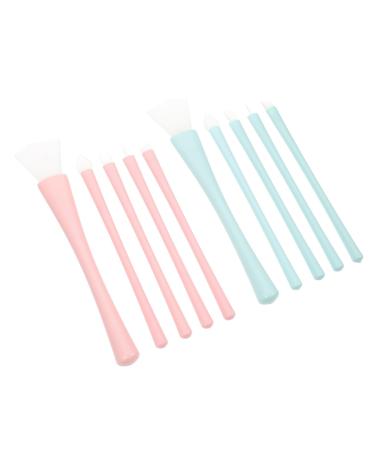 NOLITOY 2 Sets Silicone Makeup Brush Lip Applicators Liner Brush Eyeliner Applicator Lip Makeup Brush Lip Gloss Wand Concealer Face Mask Applicator Lips Silicone Brush