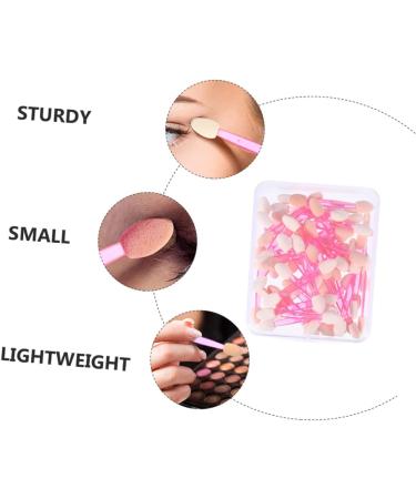 Baluue 50pcs Double Ended Eyeshadow Brush Eyeshadow Makeup Accessories Eye Shadow Stick Makeup Pink Plastic - Buy Online on GoSupps.com