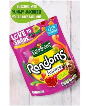 3 x Rowntree's Randoms Juicers Sweets Sharing Bag 140g Delicious Tasty And Twisty Treat Gift Hamper For Birthday Christmas Easter Sold By Kidzbuzz - Buy Online on GoSupps.com