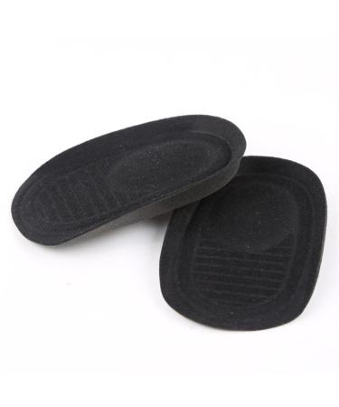 Cushion Inserts Heel Grips Sponge for Heel Pains Non-slip Heel Protectors Adult Soft Walk for Plantar Fasciitis and Heel Blister Prevention(Black Medium)