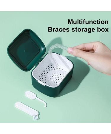 Rianpesn Prosthesenbadtui - Portable Leak-Proof Cleaning Case for Dentures | Ideal Travel Container for Artificial Teeth - Buy Online on GoSupps.com
