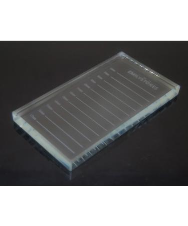 Buy EMILYSTORES Crystal Tray Glass Eyelash Stand Pallet Holder - 4.5x2.5 Inch for Eyelash Extensions - International Shipping Available - Buy Online on GoSupps.com