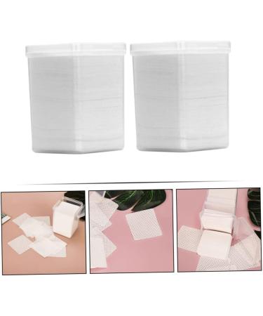 Beatifufu 2 Boxes Cleaning Pads Nail Art Cleaner Tool Nail Polish Remover Glue Wiping Pads Glue Cleansing Pads Nail Cleansing Pad Nail Wipes Nail Art Cleaning Tool Cleaning Cotton Pads - Buy Online on GoSupps.com