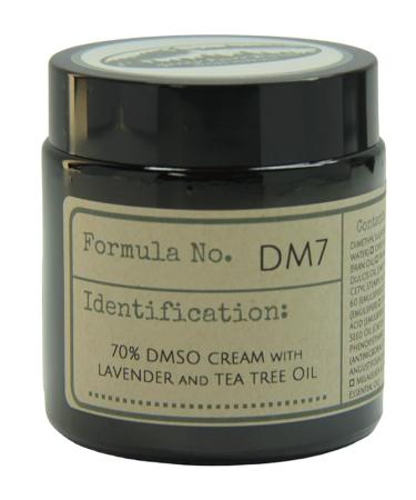 Green River Basin Soapworks Formula DM7 70% DMSO Cream High Purity Dimethyl Sulfoxide with Sweet Almond Rice Bran & Castor Oil Lavender and Tea Tree Scent 4 oz