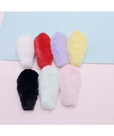hgnxa Bangs Hair Clip Plush Ears Hair Barrettes Lovely Handmade Furry Hair Barrettes Hairstyle Accessories Purple - Buy Online on GoSupps.com