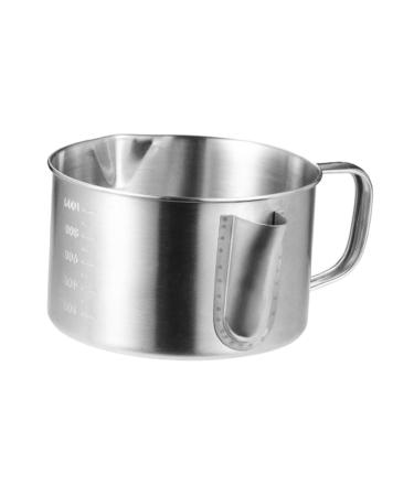 Zerodeko Grease Strainer Cup Oil Strainer Bowl 1pc Oil Filter Stainless Steel Oil Storage Oil Bottle Kitchen Oil Pot Stainless Steel Containers