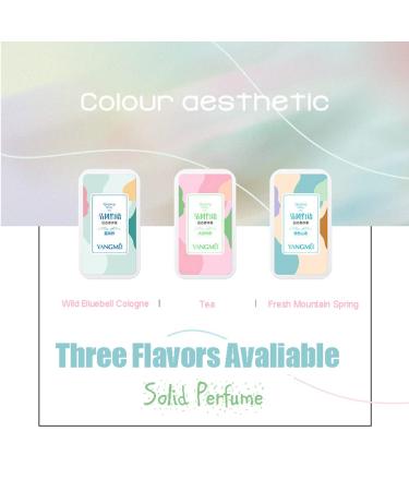 Solid Perfume Set Floral Scent Personal Fragrance All Natural Ancient Chinese Craftsmanship for Women Girls Travel Friendly with Slide Jar - Buy Online on GoSupps.com