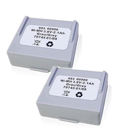 (2 Pack) 3.6V 2100mAh 68300900 Rechargeable Ni-MH Battery for Crane Remote Control Battery 68300900