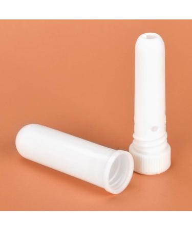 15 Pcs Refillable Essential Oil Nasal Inhaler Tubes - Plastic Aromatherapy Sticks (White) - Buy Online on GoSupps.com