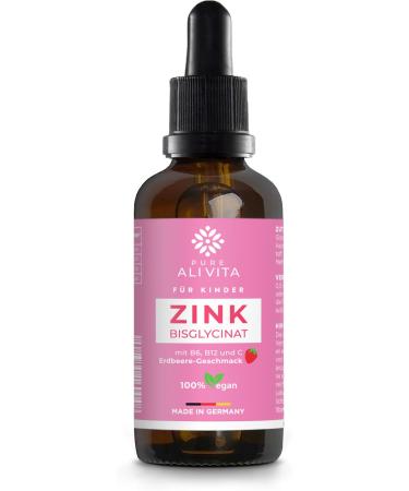 ALIVITA Zinc Bisglycinate with Vitamin C Vitamin B6 and B12-30ml drops for children 60 days - Supports the immune system - 100% Vegan - Buy Online on GoSupps.com