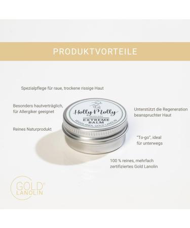 Holly Molly Soothing and Moisturizing Extreme Balm 15ml Intensive nourishment with Veggilanol Gold Lanolin 100 lanolin for a natural and nourished beauty experience 15 ml Extreme balm - Buy Online on GoSupps.com