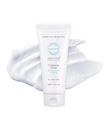 OxygenCeuticals Couperose Cream Soothing Moisturizer with Tomato Extract, Turnip Extract & Ceramide NP, Helps Calm Redness and Support Skin Barrier for Sensitive Skin. 6.76 fl.oz. (200ml)